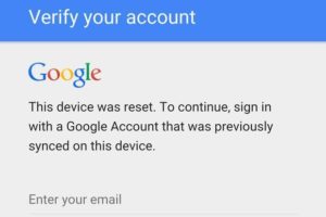 Technical Service - Google Account Removal